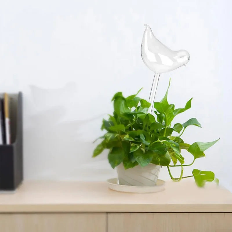 Automatic Plant Watering Device Animal Shape Self Watering Ball Clear Glass Aqua Bulbs Flowerpot Drip Irrigation Device